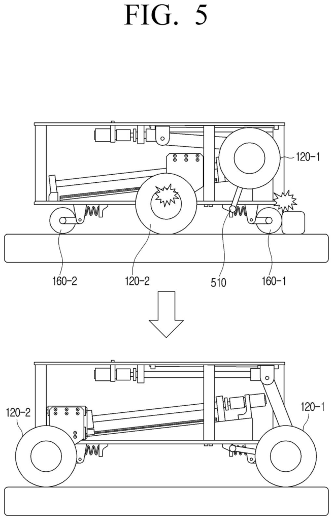 Samsung Patent: Robots That Switch Drive Modes Mid-Route — figure from US 2026/0211425 A1