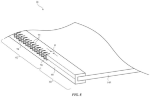 Patent drawing from the Apple's foldable iPhone watchlist