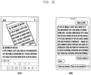Patent drawing: Samsung Patents Screenshots That Automatically Remove the Voice Assistant Overlay