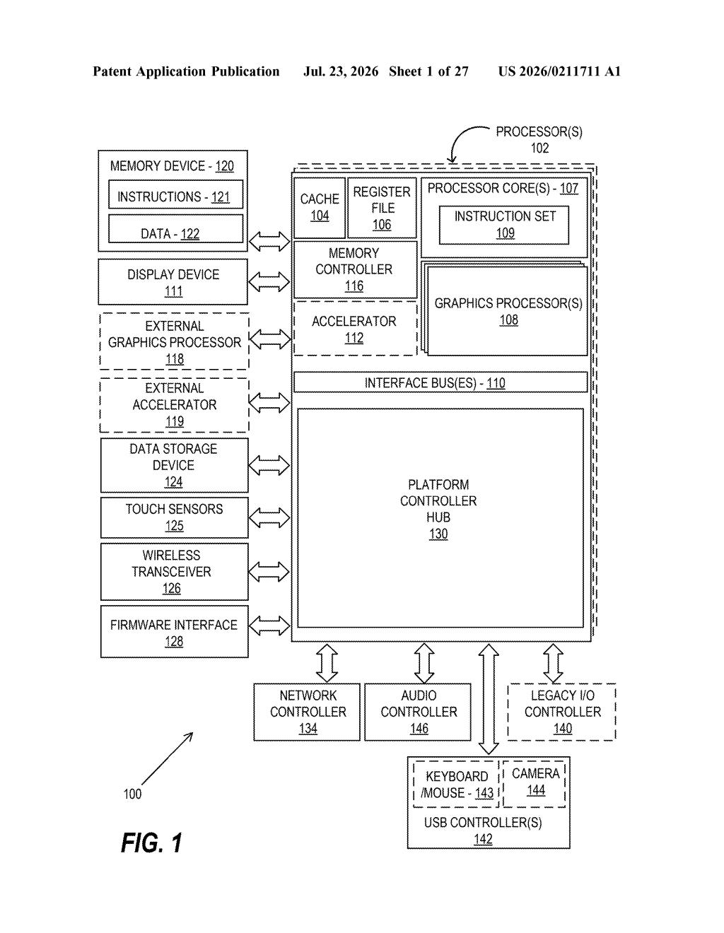 Intel Patent: Running GPU Code Across Any API — figure from US 2026/0211711 A1