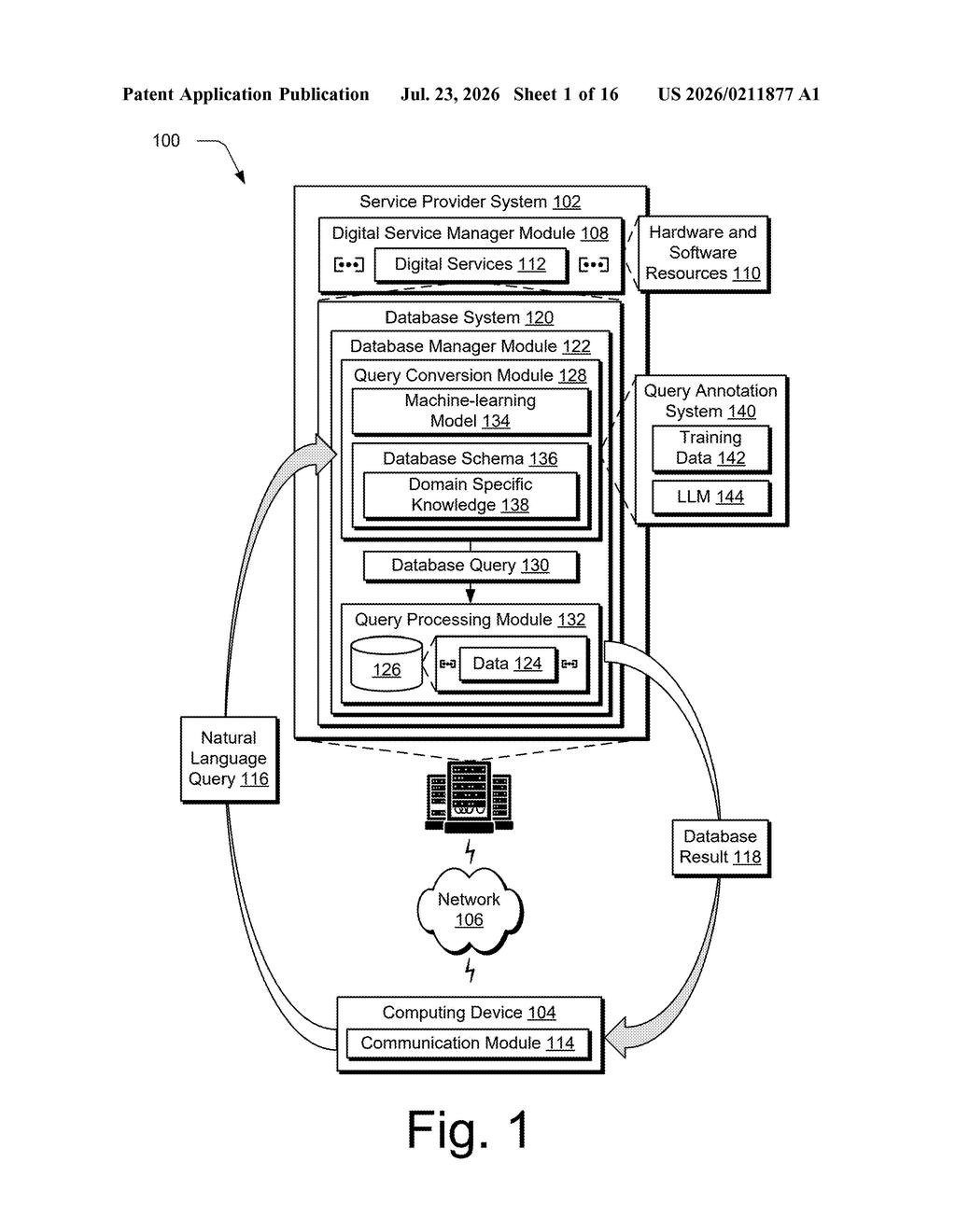 Adobe Patent: AI That Writes Database Queries From Plain English — figure from US 2026/0211877 A1