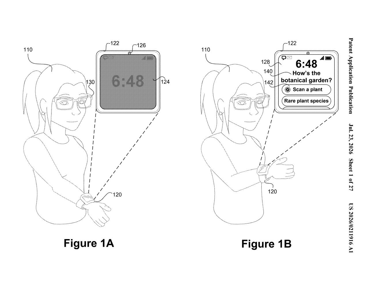 Meta Patent: AI Assistant Triggered by Wrist Muscle Signals — figure from US 2026/0211916 A1