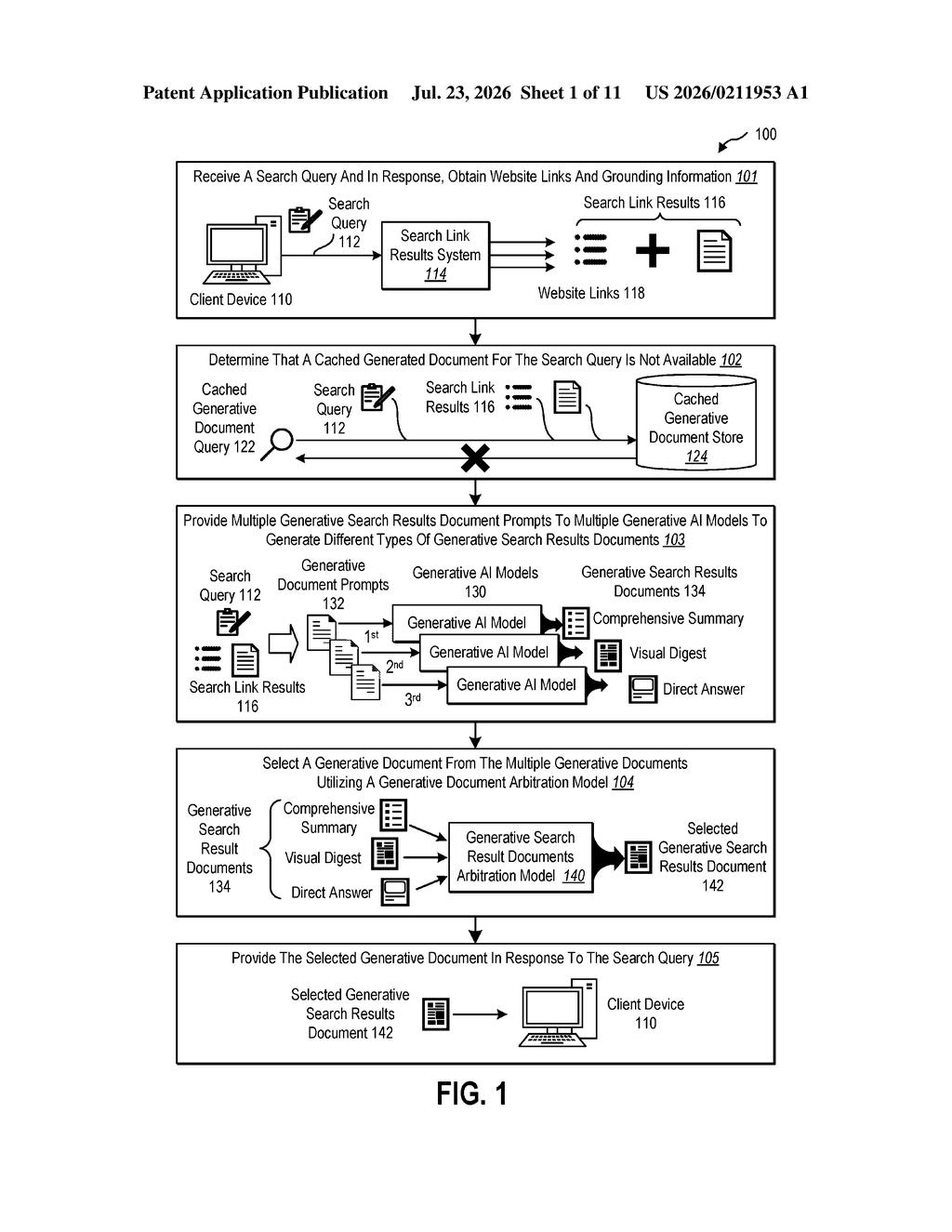 Microsoft Patent: AI Search Result Picker Explained — figure from US 2026/0211953 A1