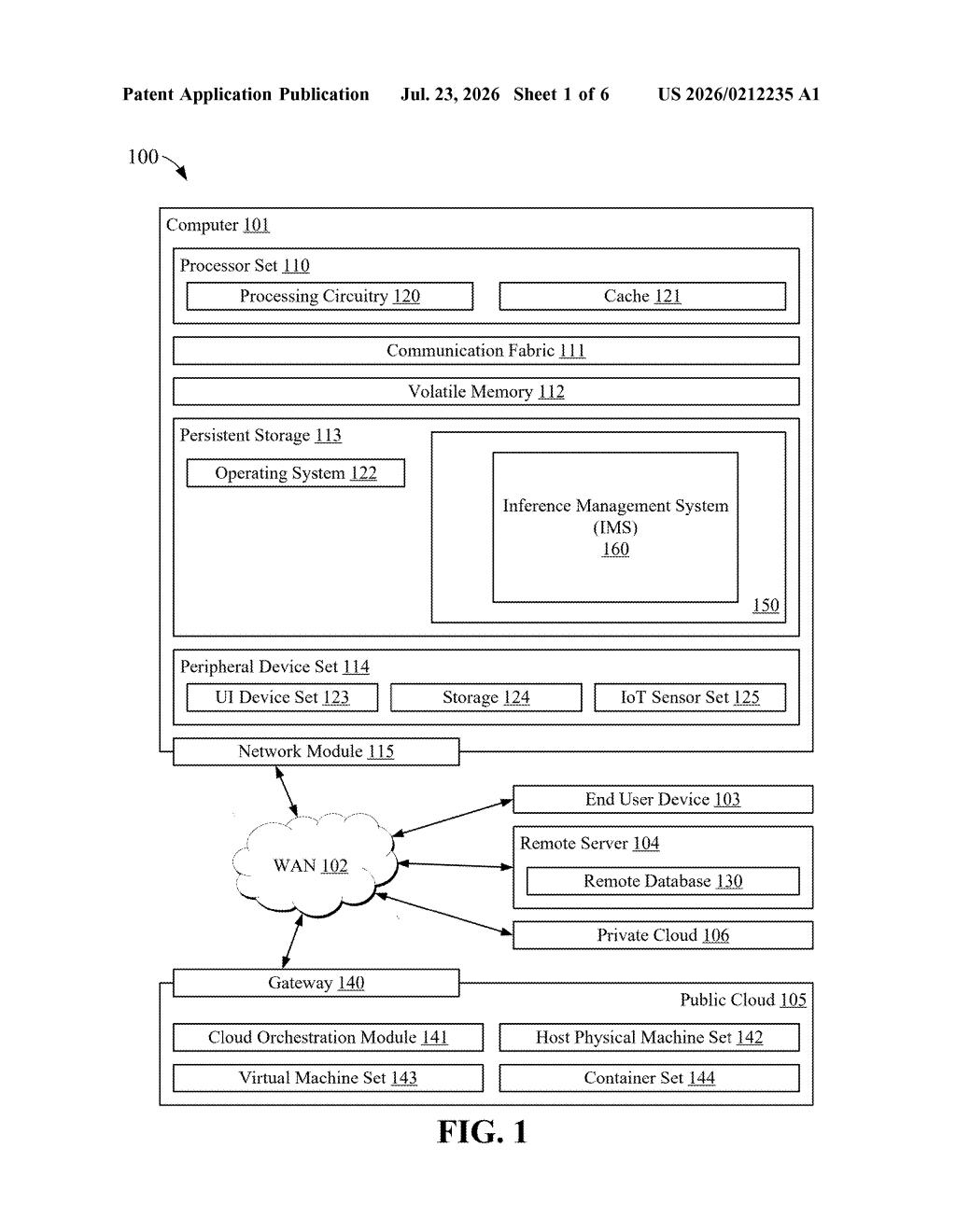 IBM Patent: On-Board AI Model Switching for Trains and Planes — figure from US 2026/0212235 A1