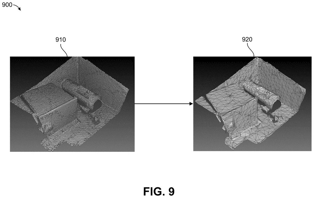 Qualcomm Patent: 3D Scene Reconstruction with Mesh Simplification — figure from US 2026/0212605 A1