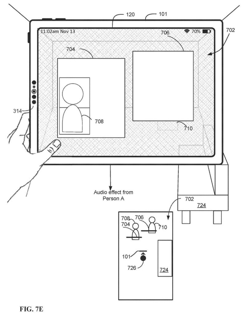 Apple Patent: AR Headset Lets People Break Through Virtual Screens — figure from US 2026/0212618 A1
