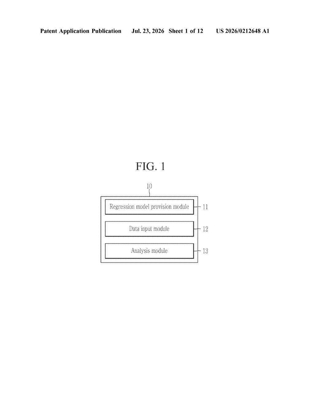 Samsung Patent: Balanced Regression Model for Data Analysis — figure from US 2026/0212648 A1
