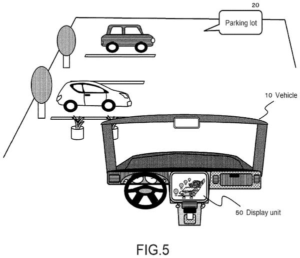 Patent drawing: Sony Patents AR Parking System That Highlights Open Spots in Real Time