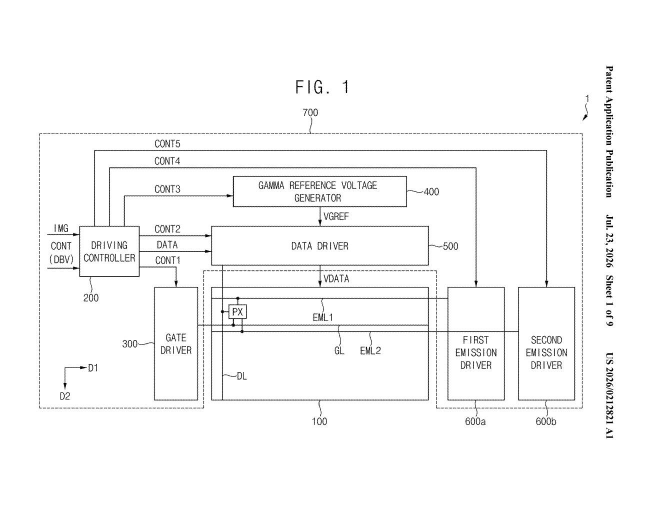 Samsung Display Patent: Adaptive OLED Pixel Refresh Timing — figure from US 2026/0212821 A1