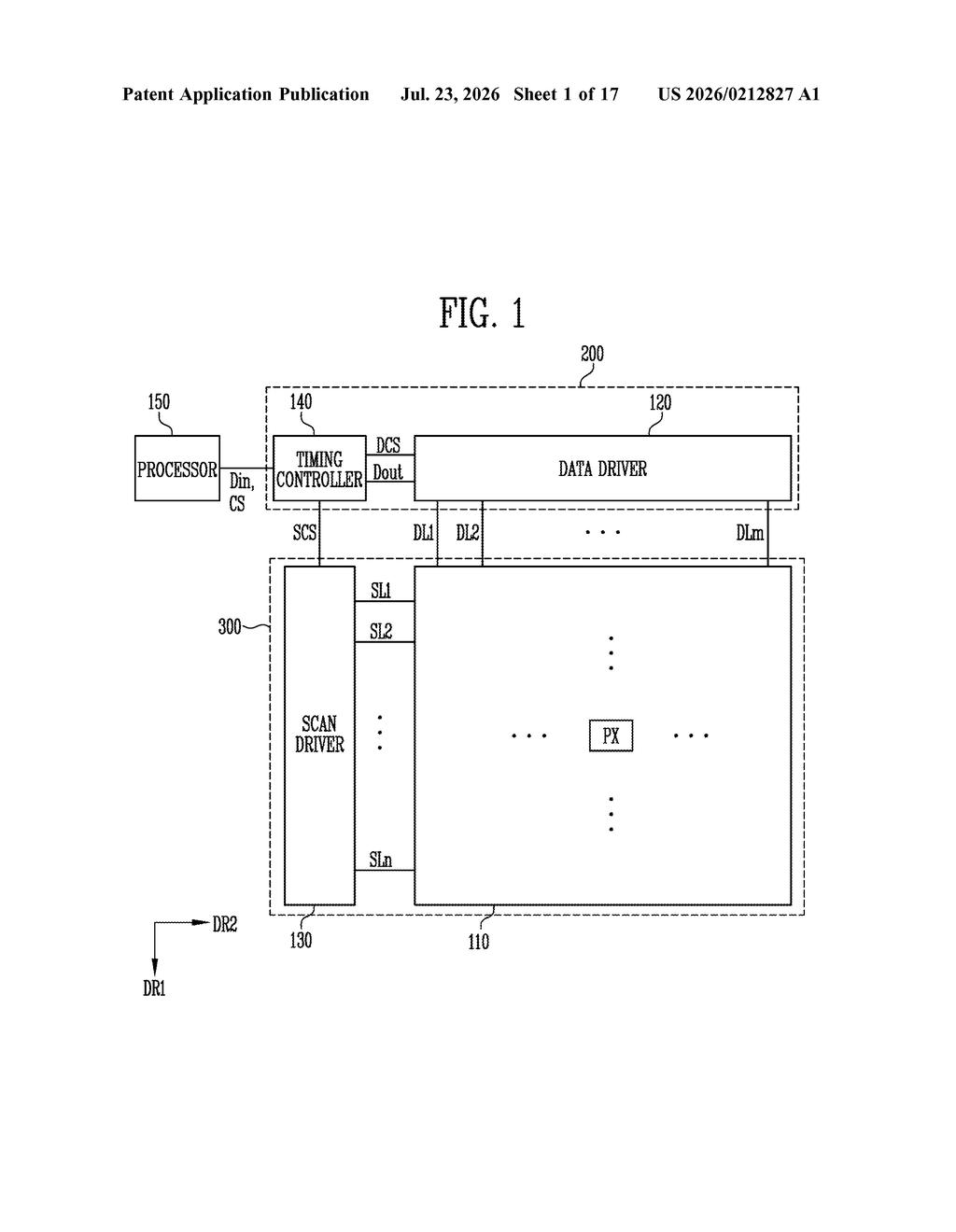 Samsung Display Patent: Stage Circuit for Display Devices — figure from US 2026/0212827 A1