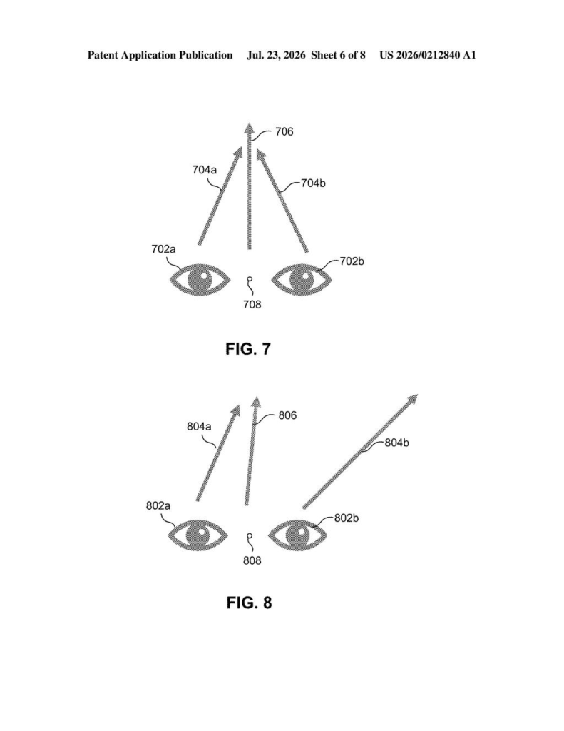 Apple Patent: Private Eye-Tracking for Vision Pro — figure from US 2026/0212840 A1