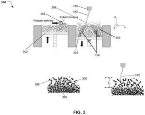 Patent drawing: IBM Patents a 3D Printing Method That Uses Sound Waves to Float Powder Into Place