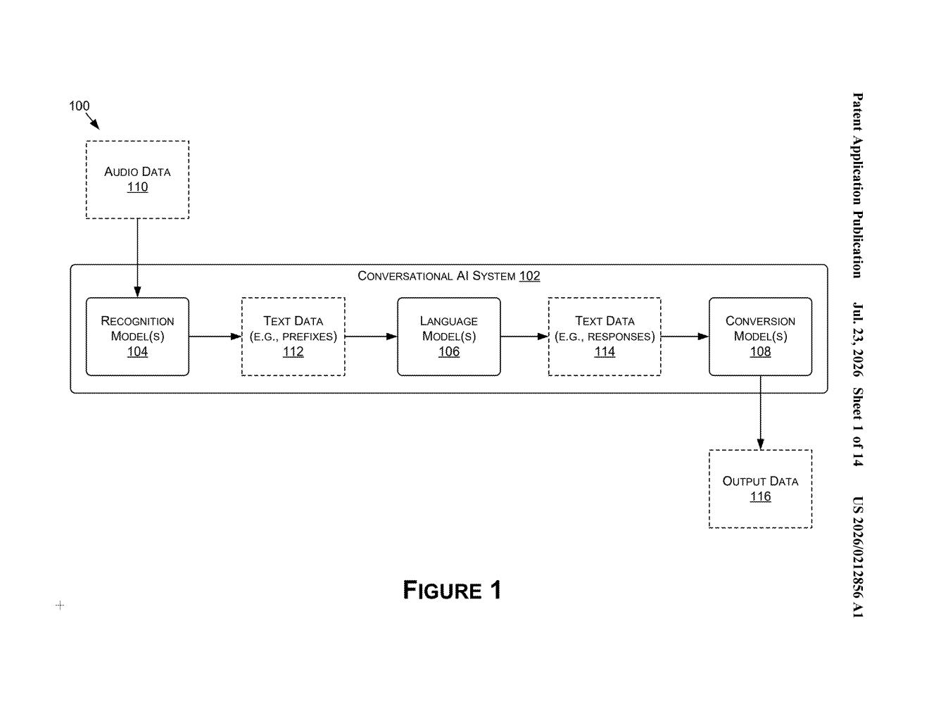 Nvidia Patent: Faster AI Voice Responses via Predictive Prefixes — figure from US 2026/0212856 A1