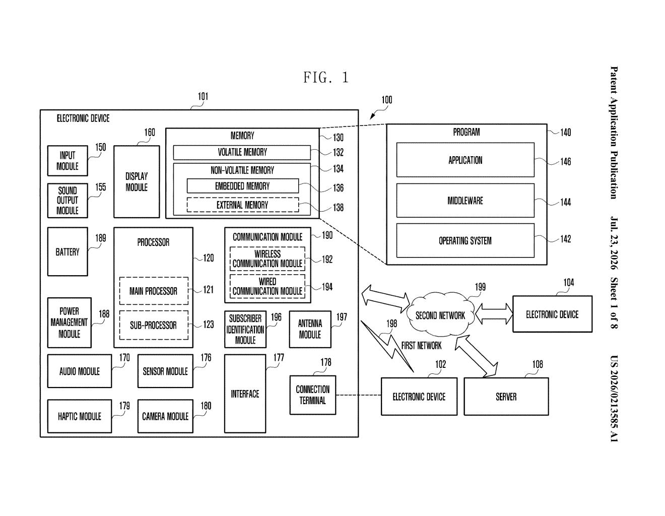 Samsung Patent: Adaptive Wireless Charging Power Levels — figure from US 2026/0213585 A1
