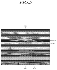Patent drawing: Samsung Patents a Transparent Display That Charges Itself Using Rotating Solar Blinds