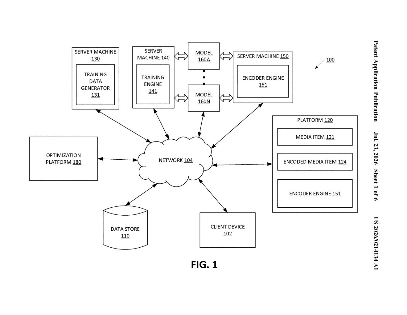 Google Patent: AI-Picked Video Encoding Settings Explained — figure from US 2026/0214134 A1