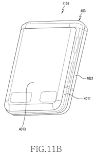 Patent drawing: Samsung Patents an Antenna System That Treats Both Halves of a Foldable Phone as One