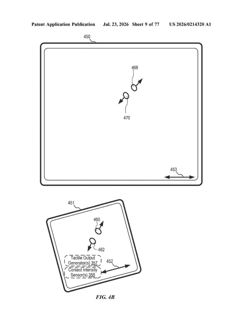Apple Patent: Camera App UI Overhaul Explained — figure from US 2026/0214320 A1