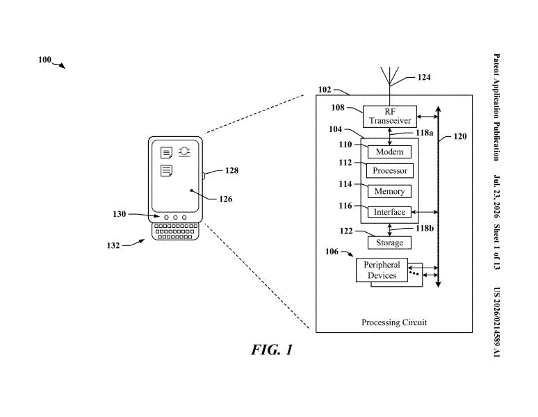 Patent drawing: Qualcomm Patents a Screen-Timing System That Cuts How Much Power Your Phone Uses