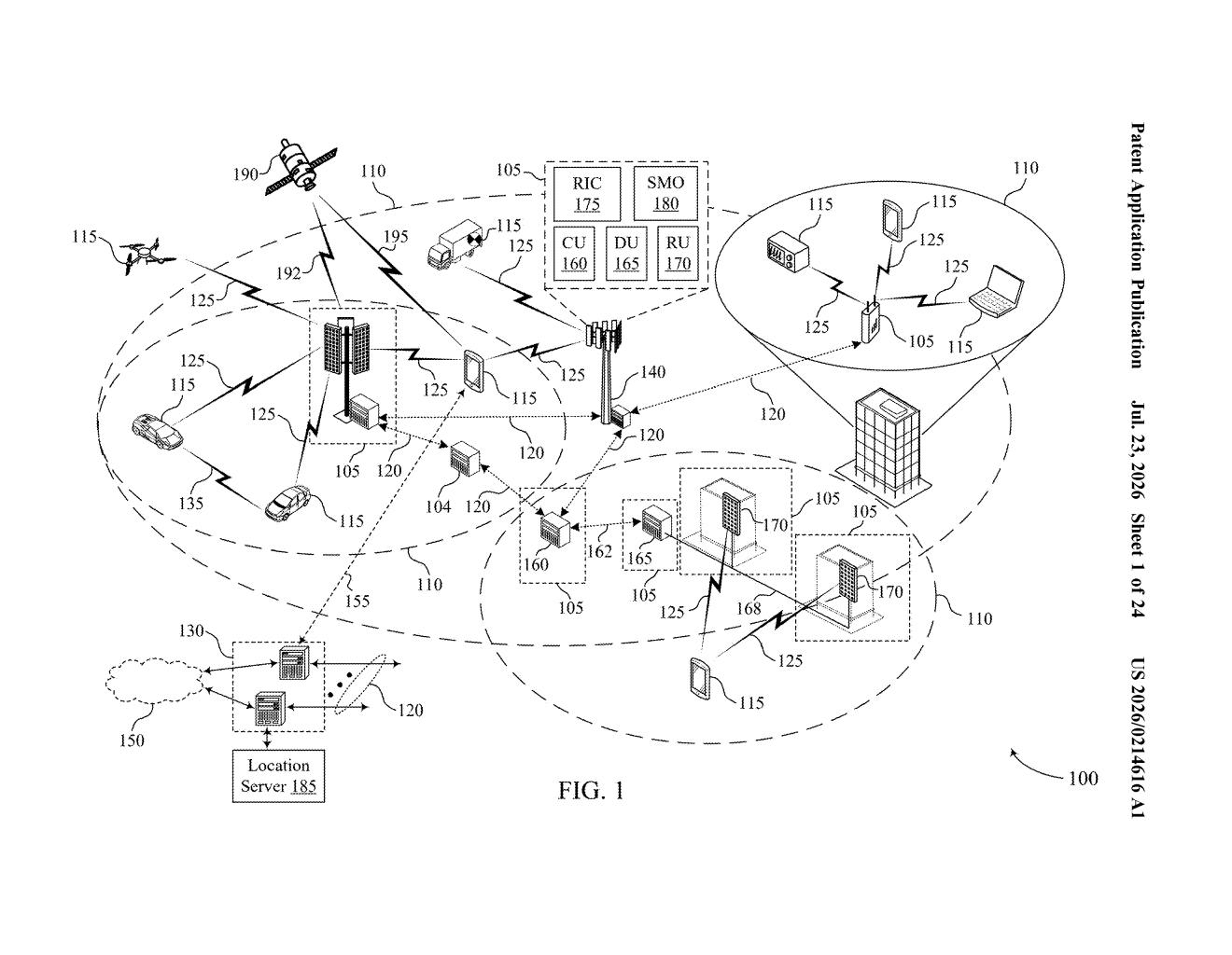 Qualcomm Patent: AI Predicts Cell Tower Location Data — figure from US 2026/0214616 A1