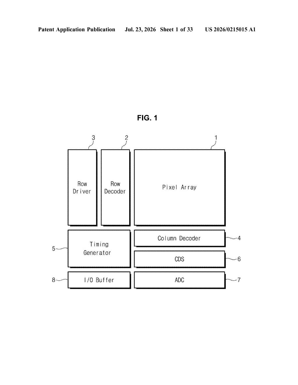 Samsung Patent: 2D Material Image Sensor Isolation — figure from US 2026/0215015 A1