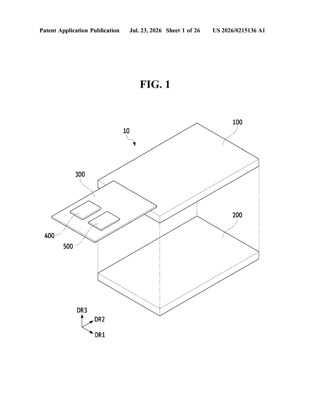 Samsung Patent: AR Lens Stack With Selective Reflection Control — figure from US 2026/0215136 A1