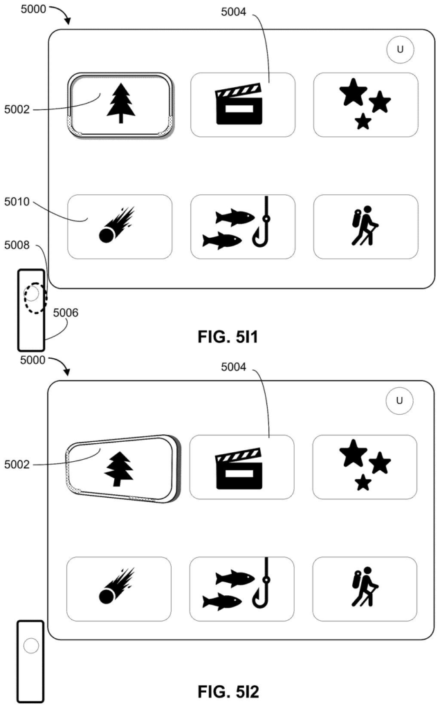 Apple Patent: UI Elements That Stretch and Compress Like Jelly — figure from US 2026/0219758 A1