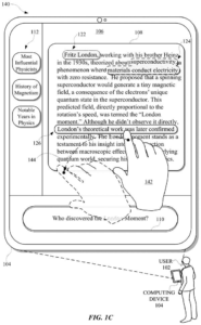 Patent drawing: Google Patents a Way to Tap Pieces of an AI Answer for Instant Follow-Up Detail