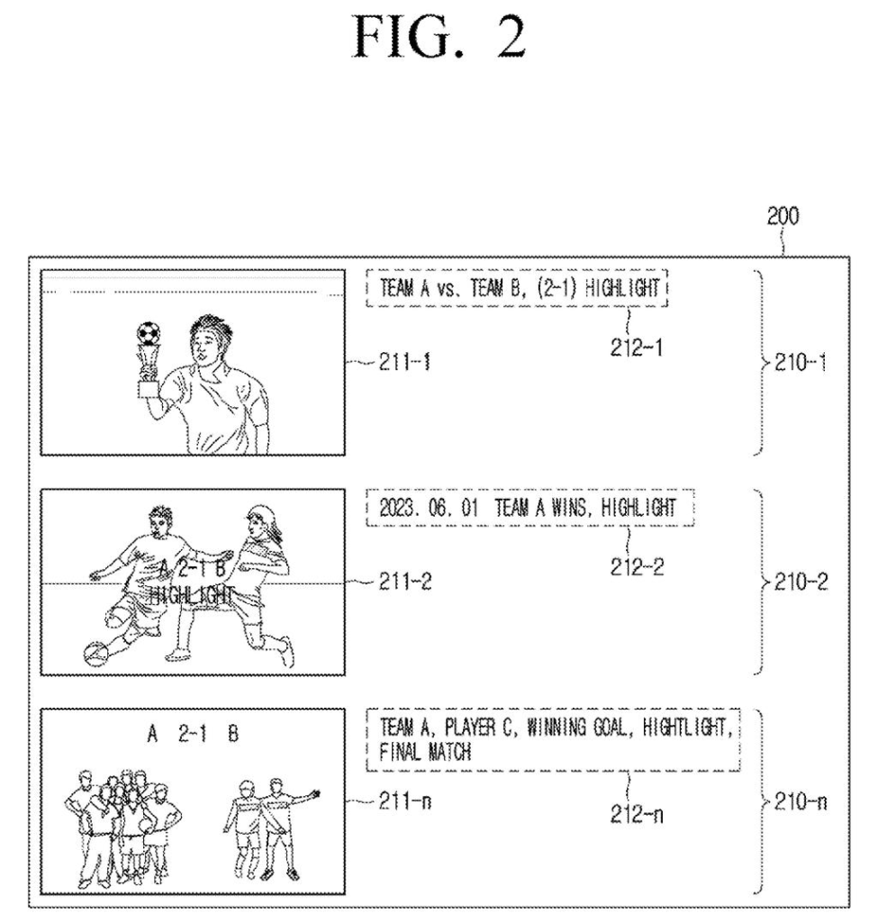 Samsung Patent: TV That Automatically Hides Spoilers — figure from US 2026/0220216 A1