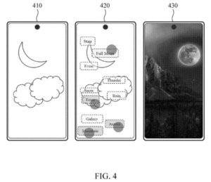 Patent drawing: Samsung Patents a Way to Edit Photos by Tapping Keywords the Camera Finds Itself