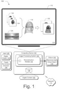 Patent drawing: Adobe Patents an AI System That Re-Lights Real Objects in 3D After You Photograph Them