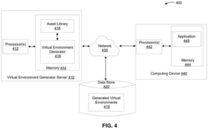Patent drawing: Nvidia Patent Builds Detailed 3D Worlds From a Text Prompt