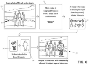 Patent drawing: Meta Patents an AI That Drops 3D Objects Into Photos and Matches the Scene Automatically