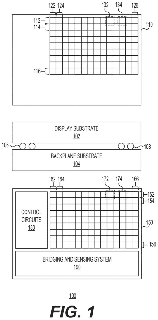 Microsoft Patent: Micro-LED Display Monitoring Circuits — figure from US 2026/0221078 A1