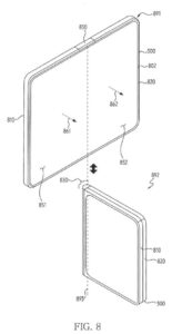 Patent drawing: Samsung Patents a Foldable Phone That Vibrates Differently When Folded