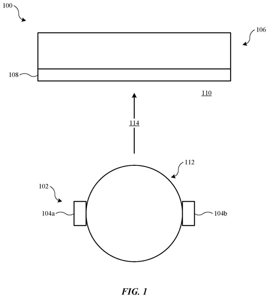 Apple Patent: Head-Tracking 3D Display via Wearable Sensors — figure from US 2026/0222531 A1