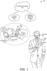 Patent drawing: Google Patent Reveals Earbuds That Detect When They're Actually In Your Ear