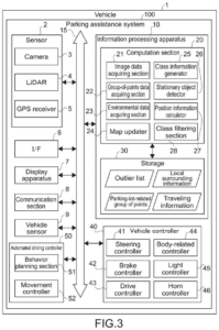 Patent drawing: New Patent Uses Stationary Objects to Pinpoint Car Location