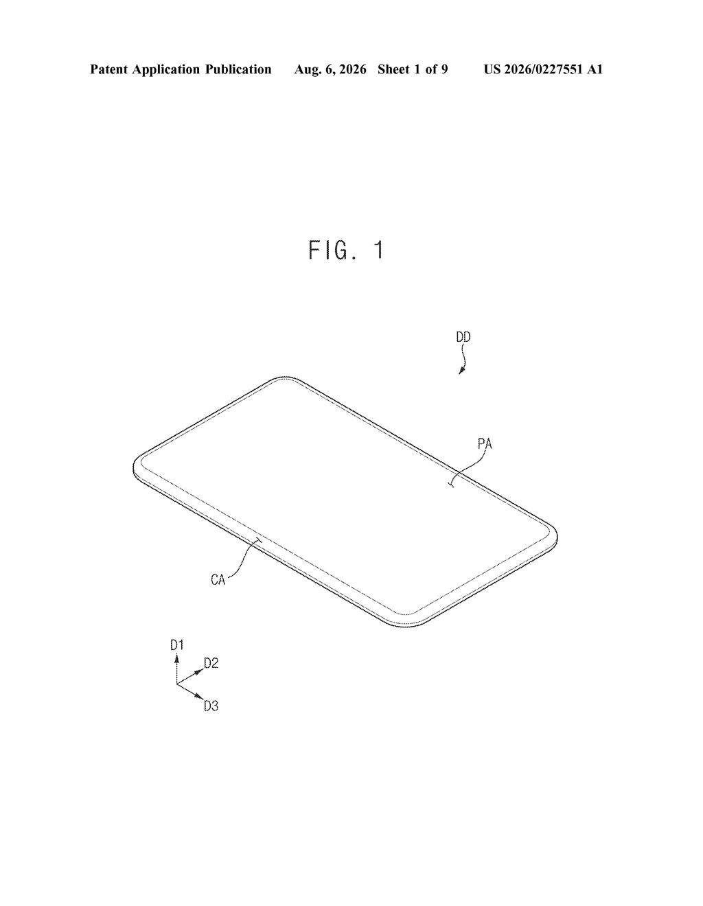 Samsung Patent: Anti-Reflection Display Window Module — figure from US 2026/0227551 A1