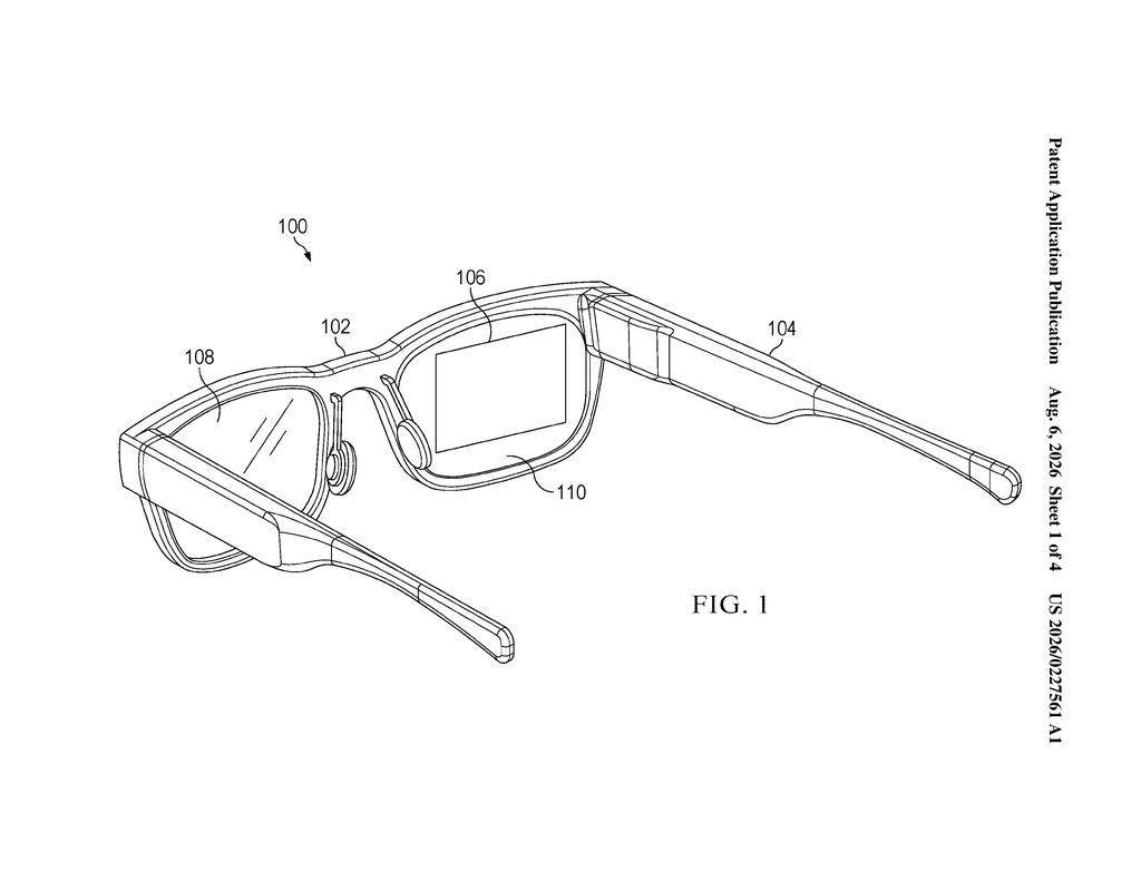 Google Patent: Low-Reflection Waveguide Grating for AR Glasses — figure from US 2026/0227561 A1