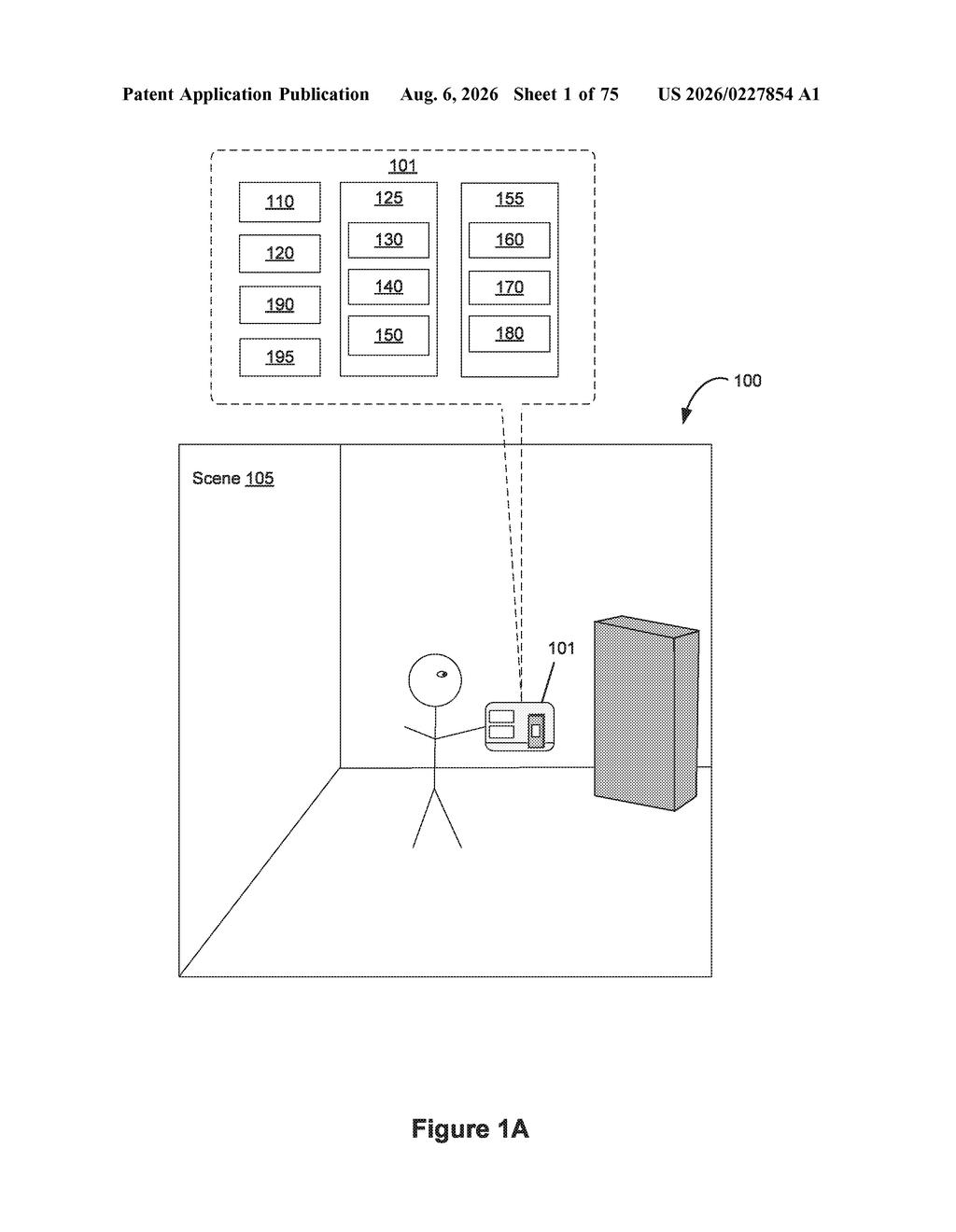 Apple Patent: AR Headset Body Display With Identity Check — figure from US 2026/0227854 A1