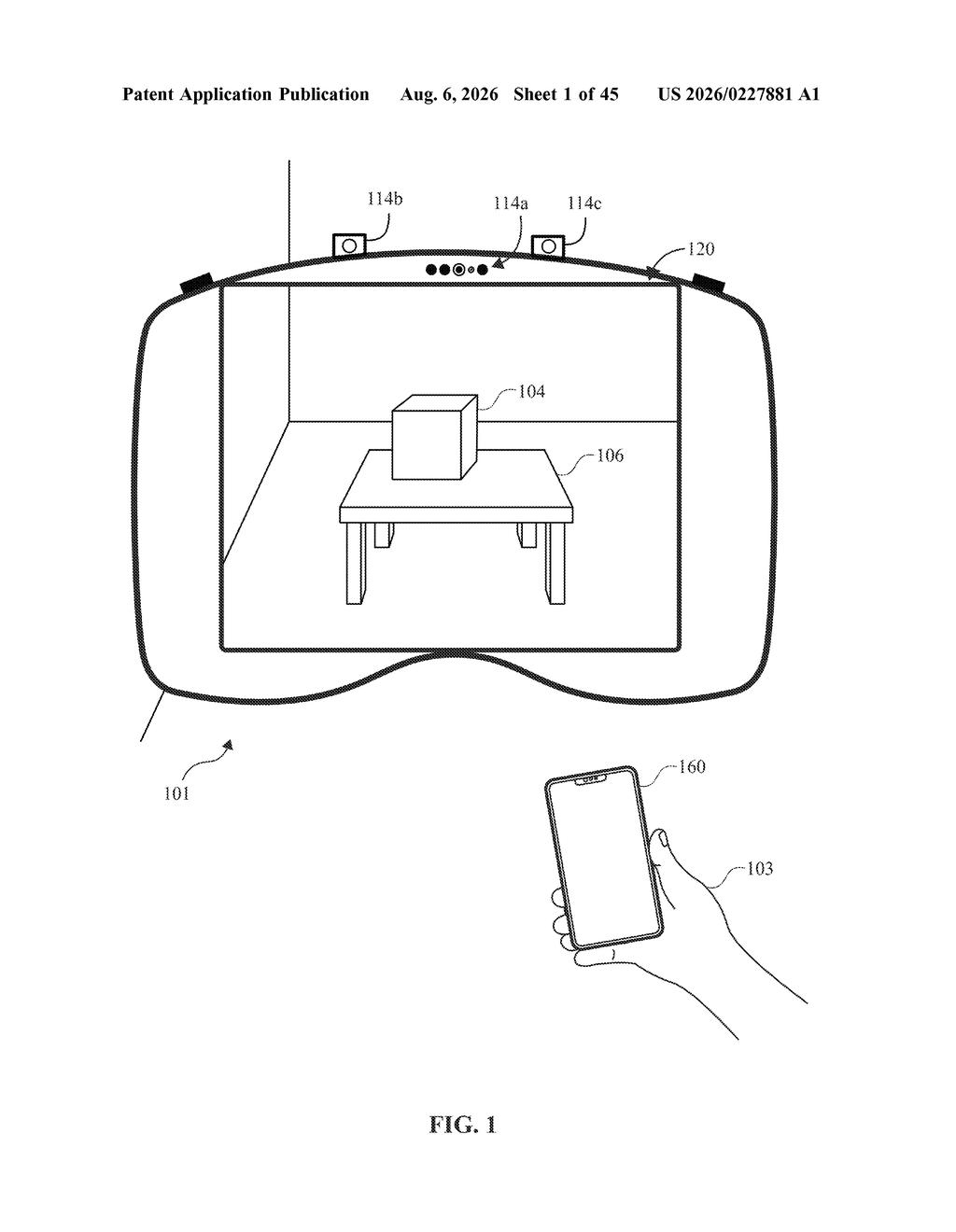 Apple Patent: Apps That Change Based on Who's in the Room — figure from US 2026/0227881 A1