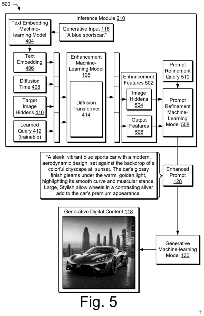 Adobe Patent: AI That Rewrites Your Image Prompts — figure from US 2026/0228262 A1