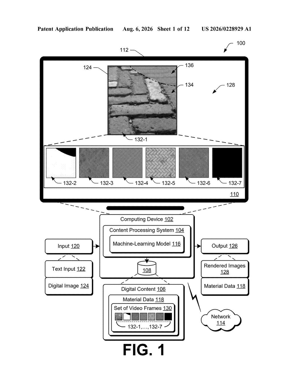 Adobe Patent: AI Generates 3D Material Data From Photos — figure from US 2026/0228929 A1