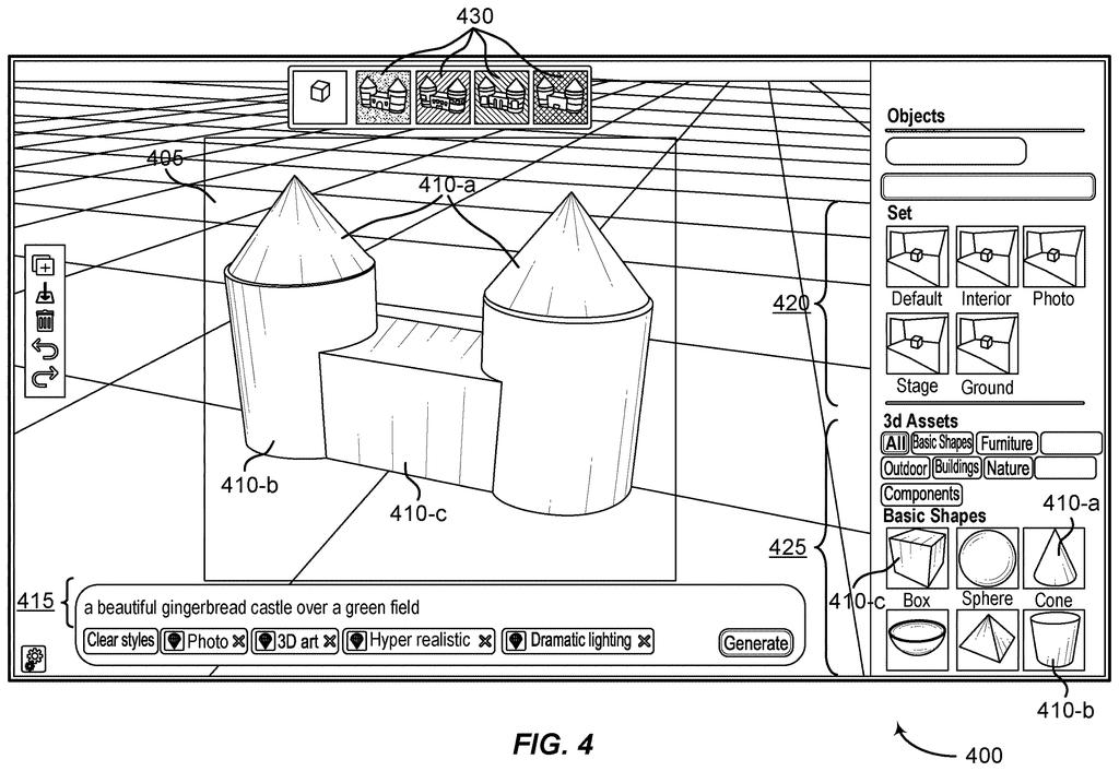 Adobe Patent: 3D Model + Text Prompt Image Generation — figure from US 2026/0228970 A1