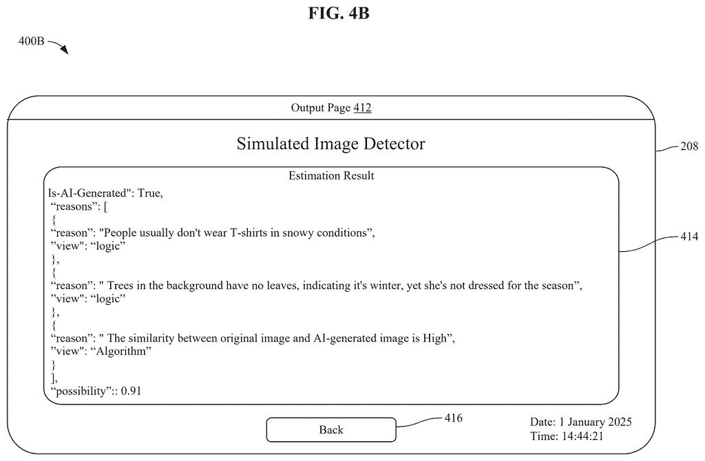 IBM Patent: AI System to Detect Fake vs. Real Images — figure from US 2026/0229012 A1