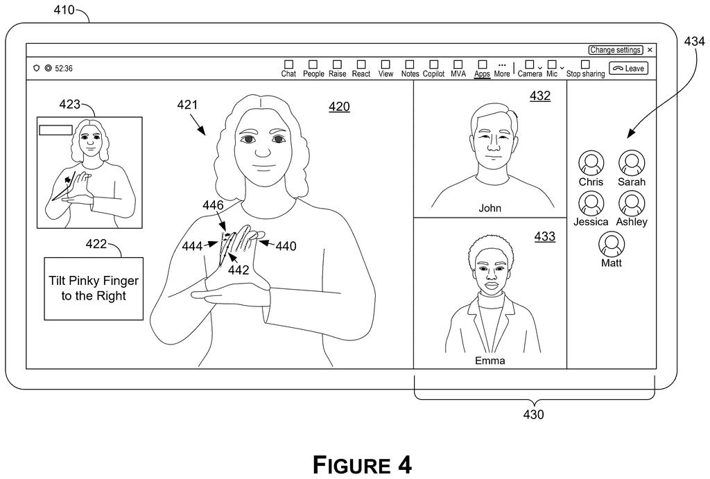 Nvidia Patent: AI Sign Language Corrective Feedback System — figure from US 2026/0229144 A1