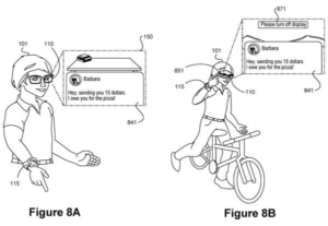 Patent drawing: Smart Glasses Patent Switches Device to Audio-Only Mode When Display Is Suppressed