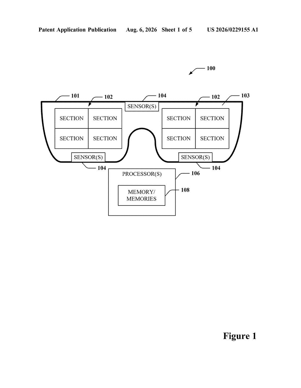 Microsoft Patent: Eye-Tracking Display Dimming Tech — figure from US 2026/0229155 A1