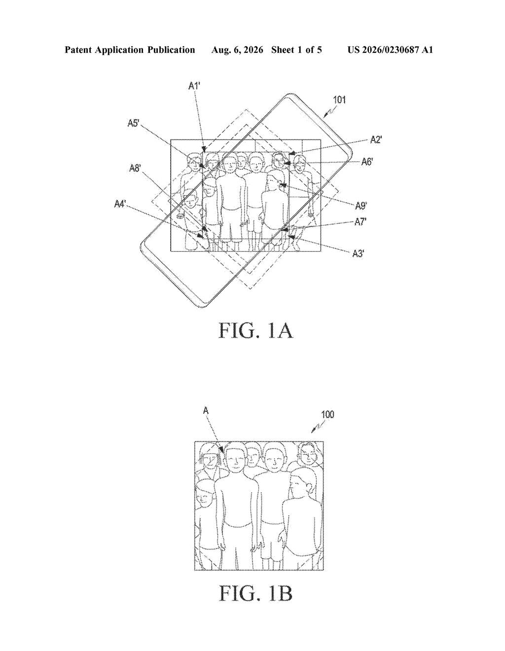 Samsung Patent: Hyper-Stabilized Video From Multiple Cameras — figure from US 2026/0230687 A1